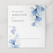 Elegant Stofblauw Transparant Bruiloftsbloem (Buitenkant ongevouwen)