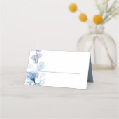 Elegant Stofblauw Transparant Bruiloftsbloem (Voorkant)