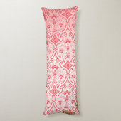 Elegant stoffenontwerp met ingewikkelde bloemen p lichaamskussen (Achterkant (Verticaal))