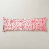 Elegant stoffenontwerp met ingewikkelde bloemen p lichaamskussen (Voorkant)
