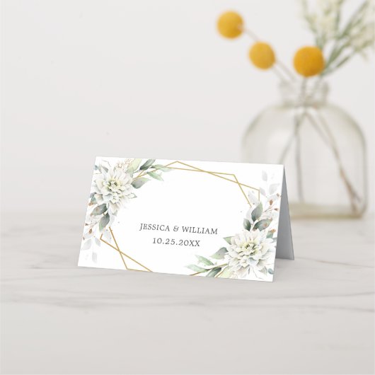 Elegant Stoffig Blauw Bloemen Groen Trouwtafel (Achterkant)