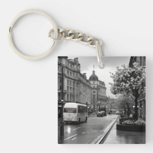 Elegant straat Uitzicht Sleutelhanger
