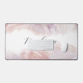 Elegant strand golven alcohol inkt monogram bureaumat (Keyboard & Muis)