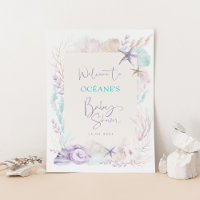 Elegant strand Ocean Corals Baby shower Welkom