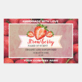 Elegant Strawberry Jam Classic Round Sticker (Voorkant)