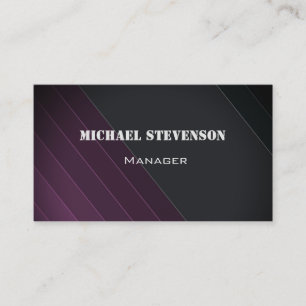 Elegant, strepen, gestript patroon visitekaartje