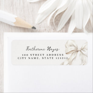 Elegant Striking Bruiloft Terug Adres Etiket