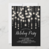 Elégant String Lights Fête Invitation (Devant)