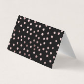 Elegant Stripe Black, Stippen Hartelijk dank Visitekaartjes (Achterkant)