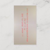 Elegant  Stripe, kant, Rozen Visitekaartje (Achterkant)