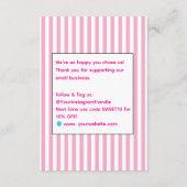 Elegant Striped Informatiekaartje (Achterkant)