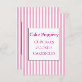 Elegant Striped Informatiekaartje