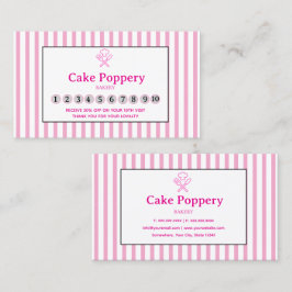 Elegant Striped Klantenkaartje