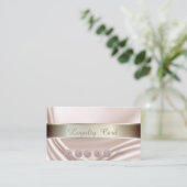 Elegant, Striped, Satin Loyalty Kaart (Staand voorkant)