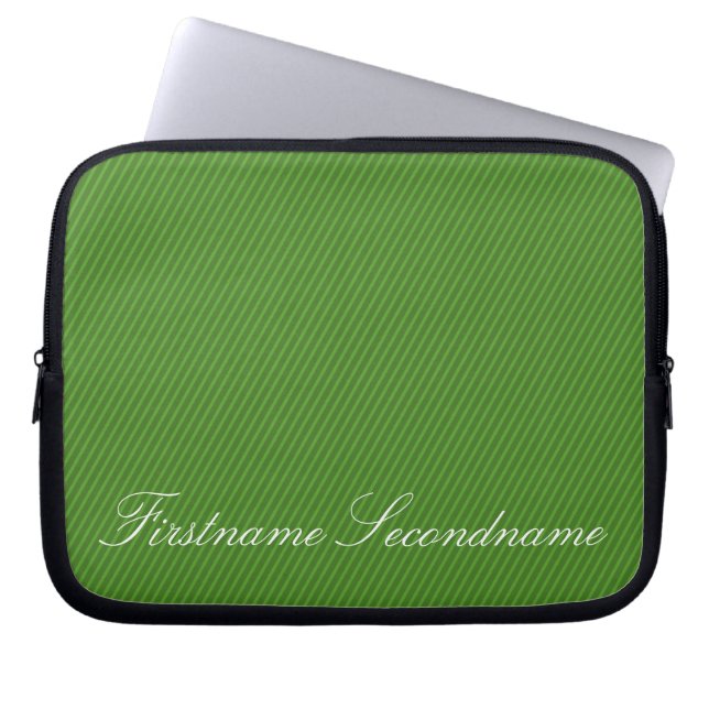 Elegant Stripes Bag Laptop Sleeve (Voorkant)