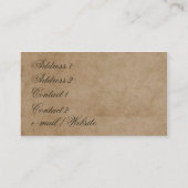 Elegant Stripes Tan Visitekaartje (Achterkant)