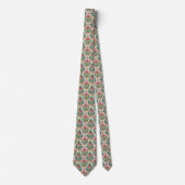 Elegant Stropdas in roze en turquoise (Voorkant)