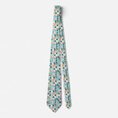 Elegant Stropdas in roze en turquoise (Voorkant)