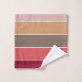 Élégant Style Chaleureux Des Rayures Colorées D'Au (Gant de toilette)