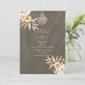 ÉLÉGANT STYLE FAIRE-PART DE MARIAGE ISLAMIQUE (Debout devant)