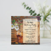 Elégant Style Industriel Wine Tasting Invitation (Debout devant)