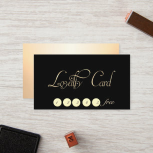 Élégant Stylé,Lumineux,Noire Carte de Fidélité