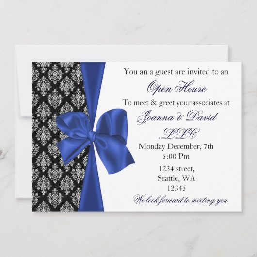 élégant style marine Corporate Invitation (Devant)