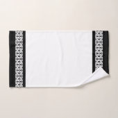 Élégant Style Noir & Blanc (Serviette à main)