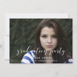 Elégant style Photo remise des diplômes invitation