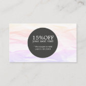 Elégant Style Texture Pastel Black Beauty Coupon (Devant)