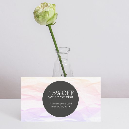 Elégant Style Texture Pastel Black Beauty Coupon