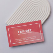 Elégant Style Texture Rouge Beauté Coupon