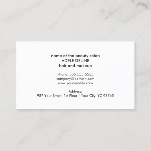 Elégant Style Texture Rouge Beauté Coupon (Dos)