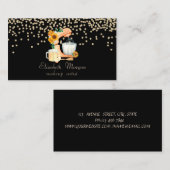 Elegant Stylish Black Diamonds Mixer Sunflower Visitekaartje (Voorkant / Achterkant)