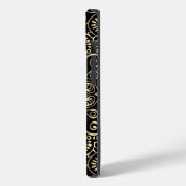 Elegant Stylish Black Gold Mandala Case-Mate iPhone Case (Achterkant / Links)