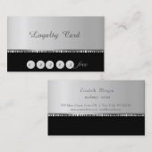 Elegant stylish Chic,Diamonds,Pearls Loyalty Kaart (Voorkant / Achterkant)