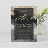 Elegant Stylish Chic Wedding Kaart (Staand voorkant)