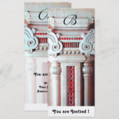 ELEGANT STYLISH DECOR rood wit, champagne metallis Kaart (Voorkant / Achterkant)