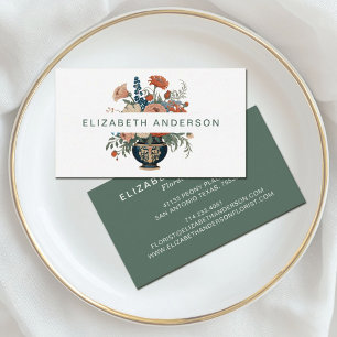 Elegant Stylish Floral Visitekaartje