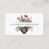 Elegant Stylish Floral Visitekaartje (Voorkant)
