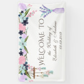 Elegant Stylish, Floral Wedding Banner (Verticaal)