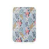 Elegant Stylish Flowers Minimalist Bath Mat (Voorkant Verticaal)