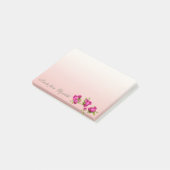 Elegant Stylish Girly, Flowers Post-it® Notes (Schuin)