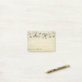 Elegant Stylish Girly, Flowers Post-it® Notes (Op bureau)