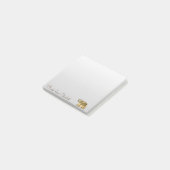 Elegant Stylish Girly, Gold Paisley Elephant Post-it® Notes (Schuin)