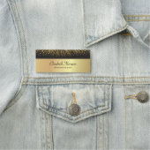 Elegant Stylish Gold Confetti Naamplaatje (In situ)