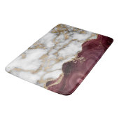 Elegant Stylish Gold Glitter Burgundy Marble Badmat (Gekanteld)