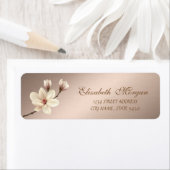Elegant Stylish Magnolia Address Etiket (Insitu)