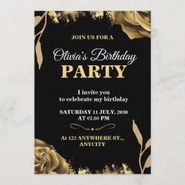 Elegant & Stylish Party Card – CUSTOMIZABLE CARD.  Kaart
