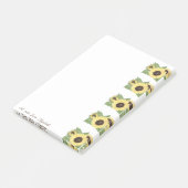 Elegant Stylish Waterverf Sunflower Post-it® Notes (Schuin)